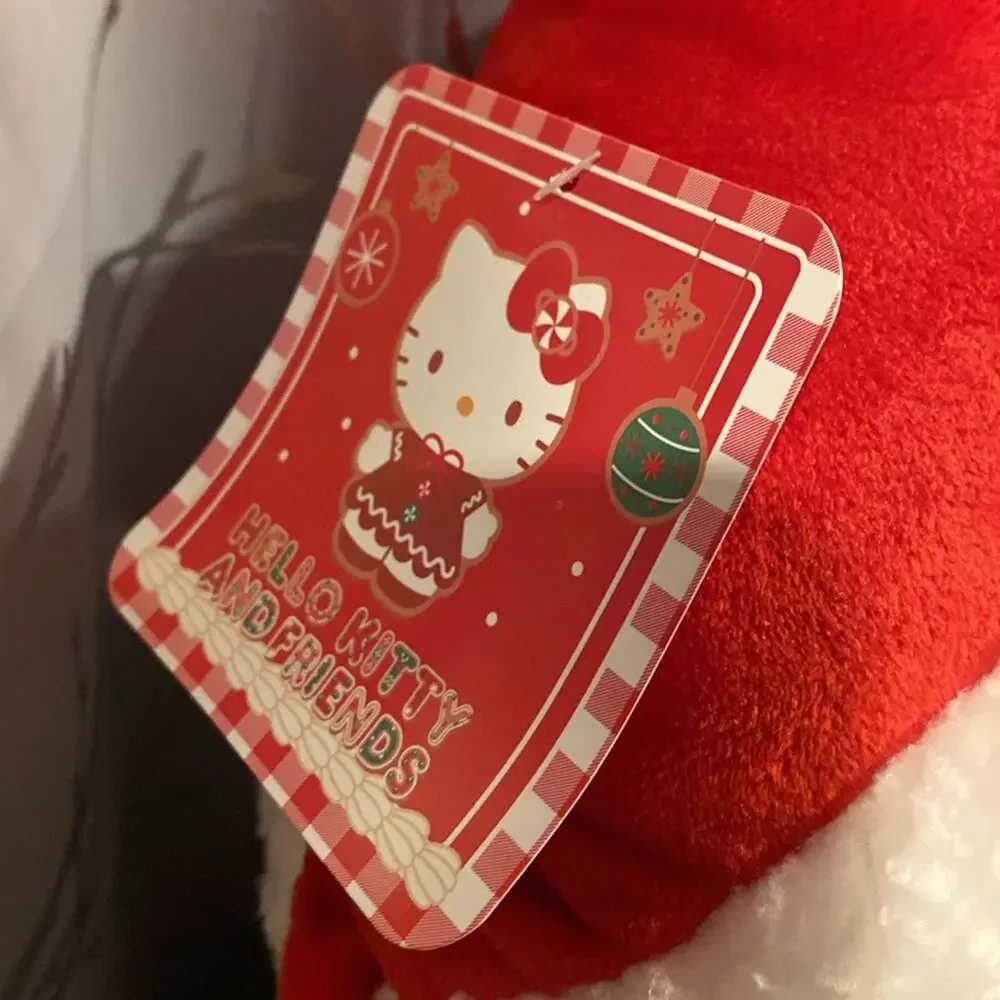 BNWT HELLO KITTY Christmas Santa Hat Pillow